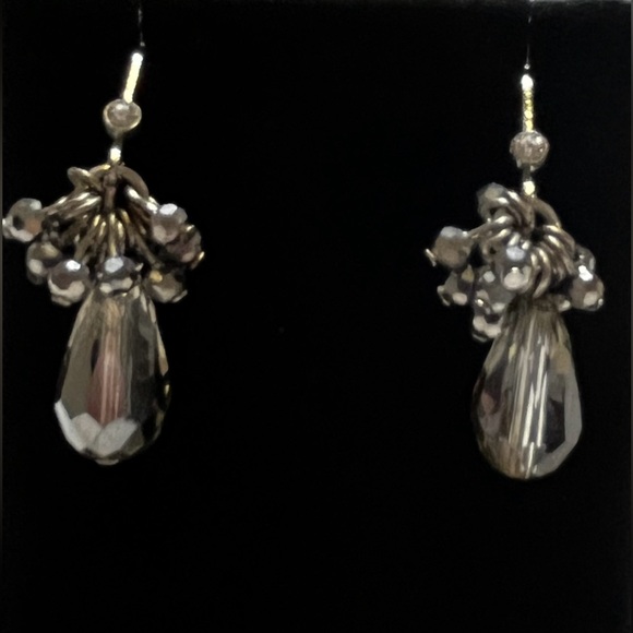 Simply Vera Vera Wang Silver Crystal Cluster Earrings - Picture 5 of 10